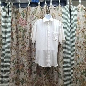 Perry Ellis silk mens short sleeve shirt